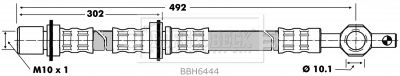 BORG & BECK Тормозной шланг BBH6444